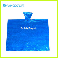 Emergencia con capucha personalizado impreso PE Poncho de lluvia Rpe-034